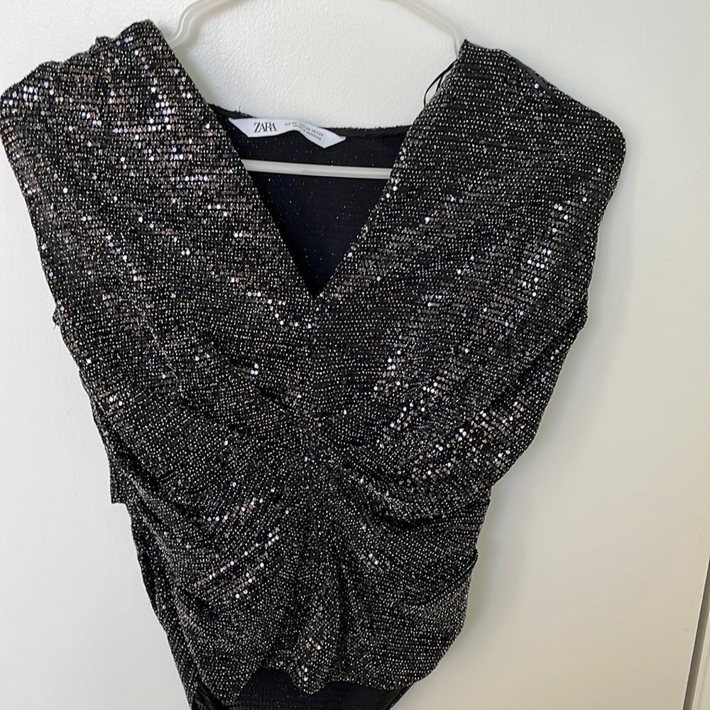 Zara sequin top